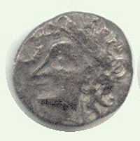 Iceni coin known as a Bury Diadem