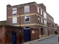 The Borough Offices extension, with offices and a new Council Chamber, in Lower Baxter Street. 