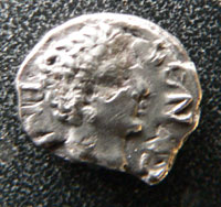 Silver coin of Cunobelin Rex