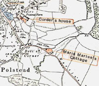 Map of Polstead in the Nineteenth century
